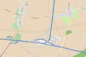 Bauarbeiten am Dreieck (Kreuz) Barnim