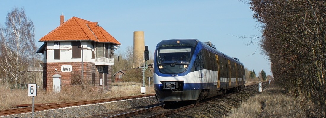 VT 738 der Oderlandbahn in Werbig