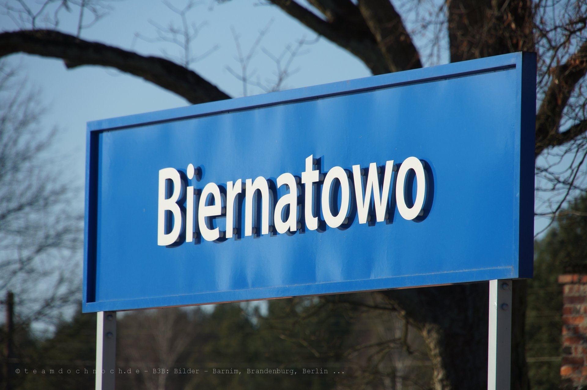 Bahnhof Biernatowo an der Ostbahn
