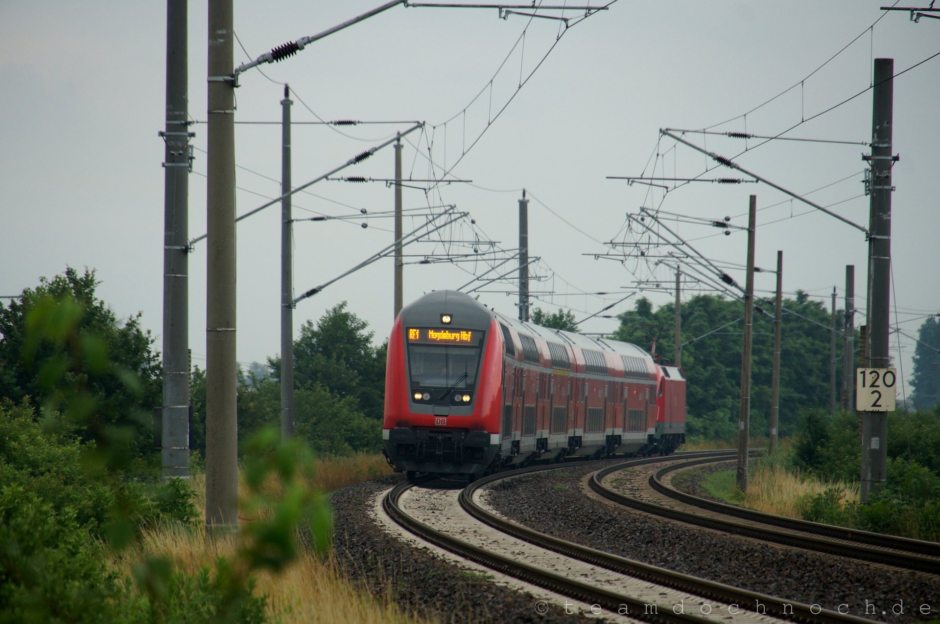 RE1 nach Magdeburg bei Breslack (Amt Neuzelle)
