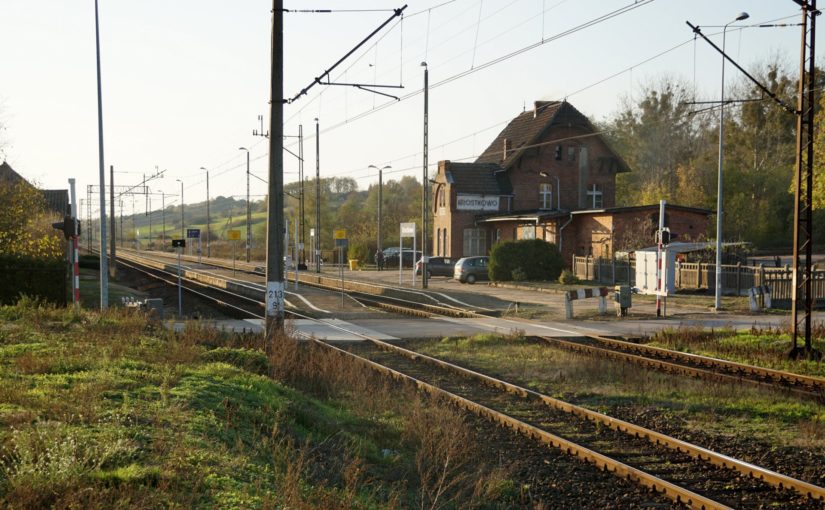 Der Bahnhof von Krostkowo (Powiat pilski)