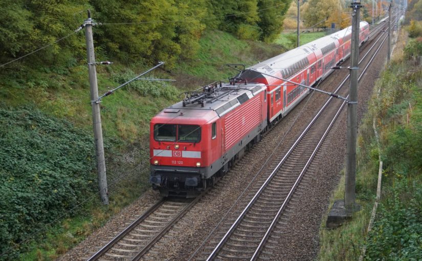 112 120 mit dem RE3 in Chorin