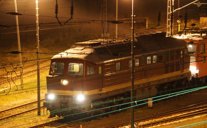 132 109-0 bereitet sich in Angermünde auf den Einsatz vor