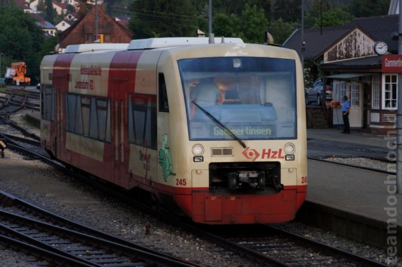 Regioshuttle VT 245 der HZL in Gammertingen – B3B