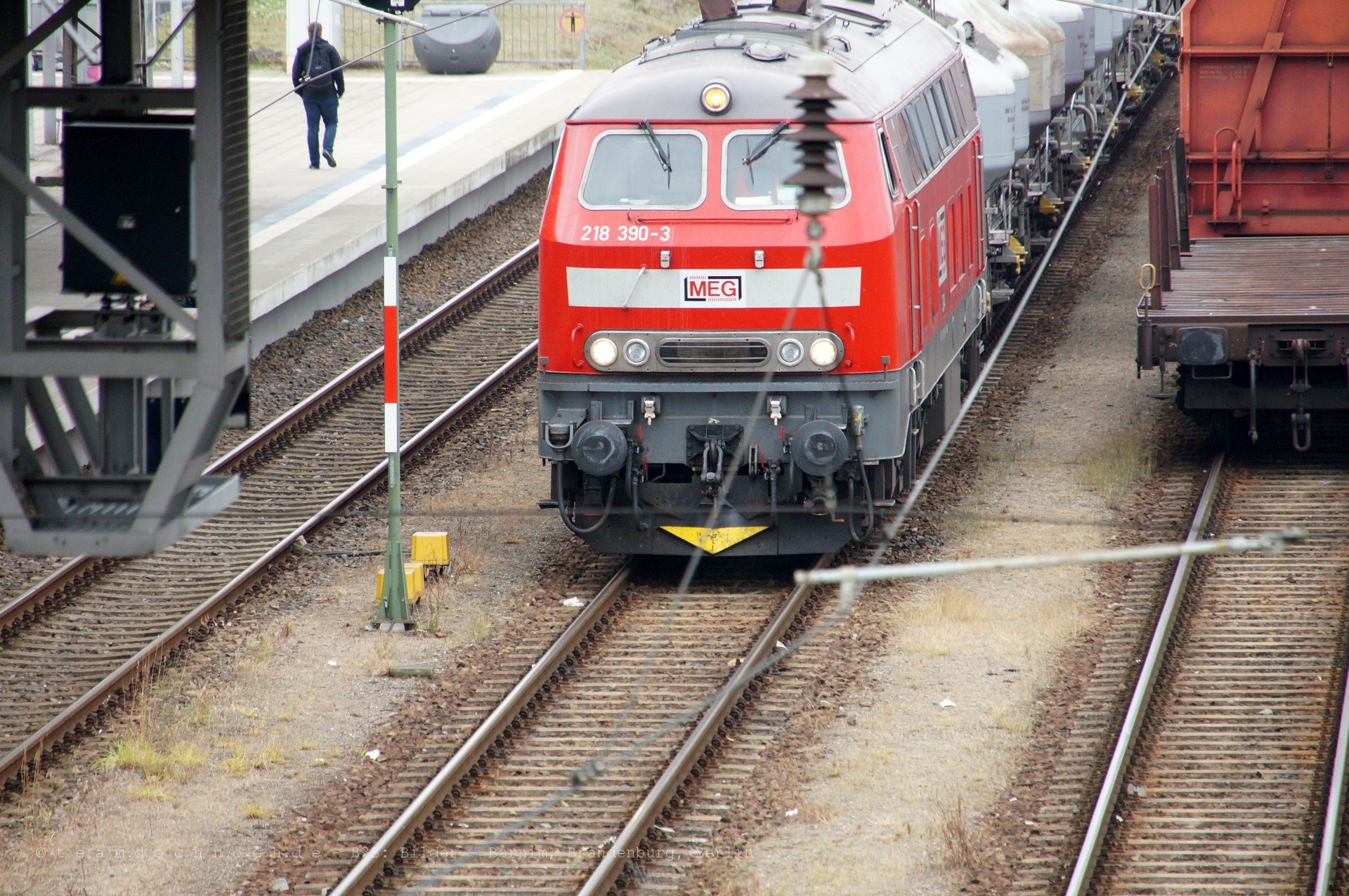 MEG 304 in Eberswalde und Korrosionsschutz an der Signalbrücke