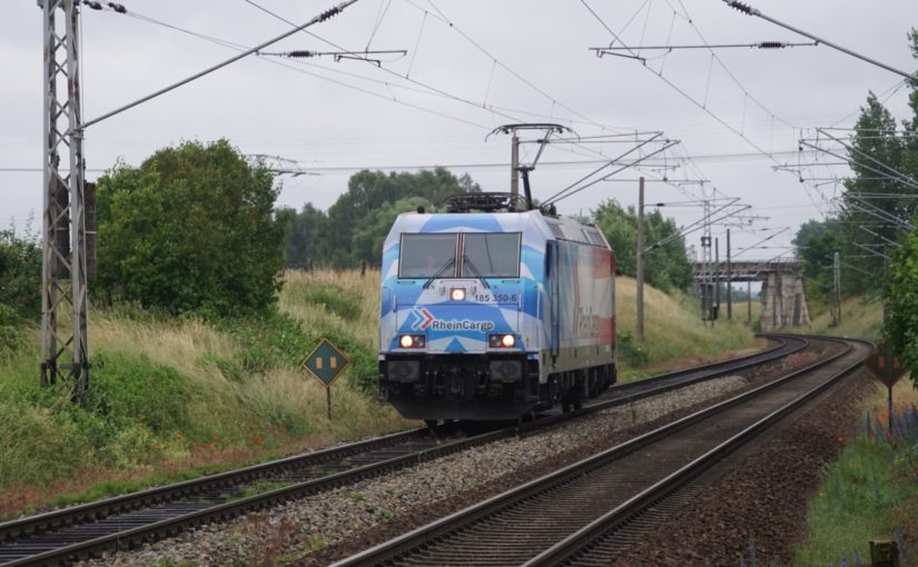 Rheincargo 185 350-6 als Lehrfahrt