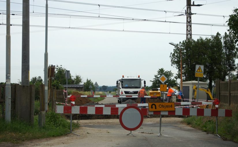 Baustelle im Bahnhof Czerna (powiat głogowski)