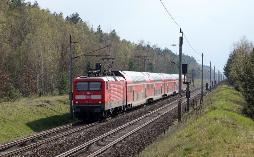 RE3 mit 112 124 nach Stralsund